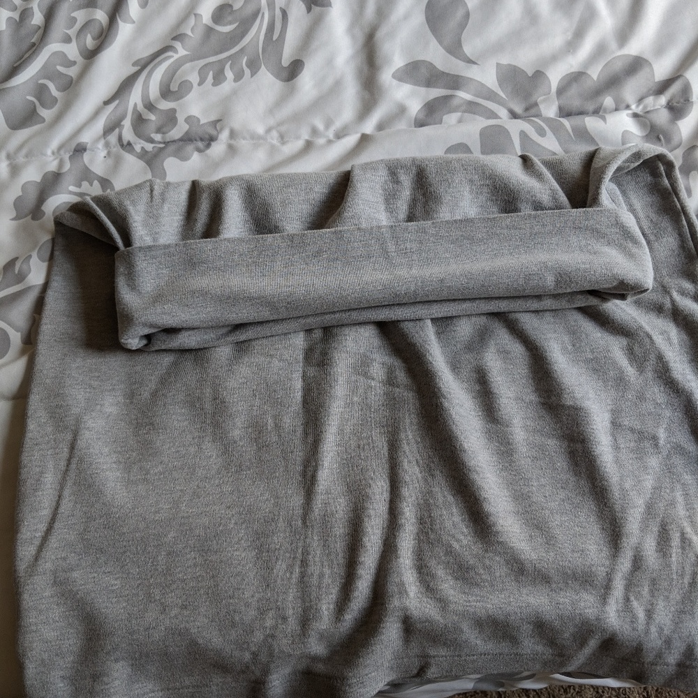 Fold over pencil skirt